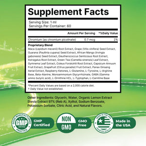 Flash Burn β Natural Plant-Based Liquid Supplement with Maca, Grape Seed, Green Tea & Ginseng β Made in USA, Non-GMO, Gluten-Free, Dairy-Free, Vegetarian - 2 Fl Oz (40 mL), 3 Month Supply Natureβs NutriWaveBuy Supplements Australia