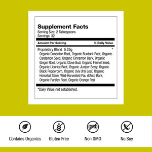 Dr. Schulze's Detox Tea - Gentle Cleansing Tea for Digestive Health - Inner Body Refresh - Bowel Support - Natural, Plant-Based Ingredients - Gluten-Free & Vegan - 6 oz (32 Servings) - 2 Pack Dr. Schulze'sBuy Supplements Australia
