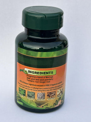 Jamaican Moringa Capsules β 100% Natural Ingredients β Made from Dried Moringa Leaves, Pods & Seeds β 90 Capsules, 500mg β with Turmeric & Ginger β Herbal Supplement, Nutrient-Rich β Easy to Swallow King's JamaicanBuy Supplements Australia