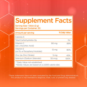 Dr. T On-the-go Packs – Immune System Formula – No Water Needed, Direct-to-Mouth – with Vitamins C, E, Zinc & Selenium – Supports Daily Wellness, Vitality & Overall Health – Orange, 30 Packs Dr. T buy supplements Au