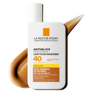 supplement productsLa Roche-Posay Anthelios Tinted Sunscreen SPF 40, Broad Spectrum SPF + Antioxidants, Titanium Dioxide & Zinc Oxide Sunscreen, 4 Flexible Shades With No White Cast - JerryCherryUSA
