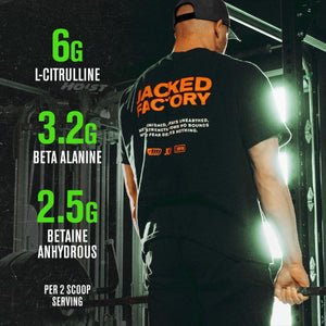 Jacked Factory NITROSURGE Pre Workout Supplement - Endless Energy, Instant Strength Gains, Clear Focus, Intense Pumps - NO Booster & Preworkout Powder with Beta Alanine - 30 Servings, Cherry Limeade Jacked Factory buy supplements Au