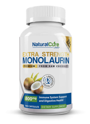 Extra Strength Stack: Monolaurin 800mg + Clean L-Lysine 600mg + Andrographis, Advanced Immune Support Routine Bundle Natural Cure Labs buy supplements Au