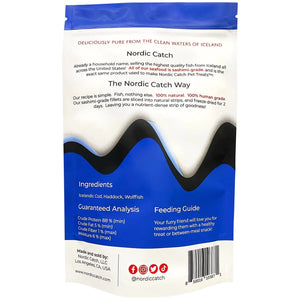 Nordic Catch Freeze Dried Fish Pet Treats from Iceland - Pure, All Natural Seafood Snacks for Dogs, Cats and Other Pets - Human Safe Ingredients, Made from Sashimi Grade Seafood - White Fish Nordic CatchBuy Supplements Australia
