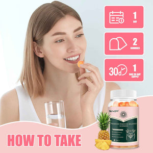 SUWENY Pineapple Gummies for Women ph Premium Feminine Balance Gummies for Women Health Immune Support Vegan, Gluten-Free & Halal-60 Gummies-30 Servings (1)