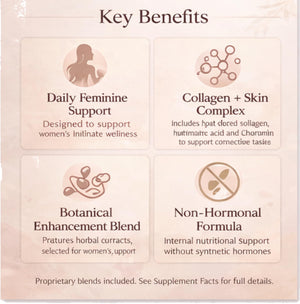 MINANATURALS VELVIRA Feminine Wellness Support Supplement for Women Herbal Rejuvenation Formula with Vitamins, Amino Acids & Collagen 30 Tablets MINANATURALS buy supplements Au