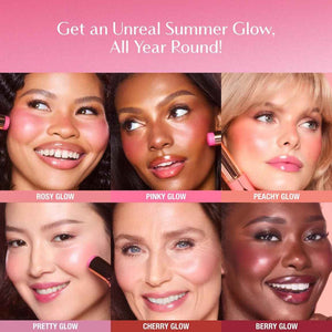 Charlotte Tilbury Unreal Healthy Glow Blush Stick - Buildable Cream Makeup with a Skincare-Infused Formula - Easy to Use, Blendable & Leaves Skin with a Luminous Sheen - Berry Glow