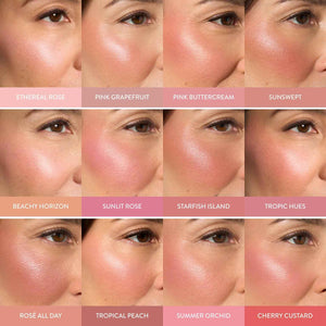 LAURA GELLER NEW YORK Baked Blush-n-Brighten for Mature Skin - 04 Cherry Custard - Powder Blush Won't Settle into Fine Lines - Buildable Natural Finish β Longlasting Formula - Made in Italy