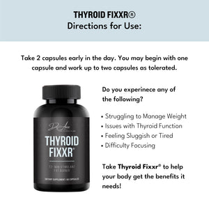 Fixxr Thyroid Support by Dr. Amie | T2 Thyroid Supplement | 30 Day Supply, 60 Capsules FixxrΒ buy supplements Au