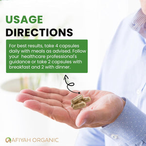Afiyah Organic - Premium Quality Costus Igneus (Insulin Plant) Capsules - Easy to Swallow 120 Veggie Capsules (1 Month Supply) - Made in the USA - Including Complete Health Support Program Afiyah OrganicΒ buy supplements Au