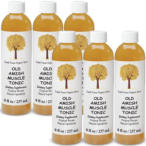 Caleb Treeze Old Amish Muscle Tonic 8 fl oz, Leg & Foot Cramps Relief, Restless Legs, Muscle Cramps & Spasm Relief - Pack of 6 Caleb TreezeBuy Supplements Australia