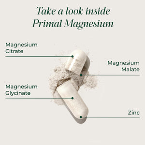 Primal Harvest Magnesium Supplement Complex 310mg by Primal Harvest with Magnesium Glycinate, Citrate, Malate, and Zinc 2 Pack, 240 Capsules Primal Harvest buy supplements Au