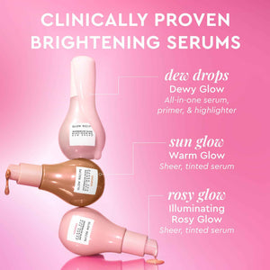 Glow Recipe Watermelon Niacinamide Dew Drops - Brightening, Plumping Hydrating Face Serum, Makeup Primer + Liquid Highlighter with Hyaluronic Acid