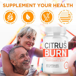 (2 Pack) Citrus Burn Capsules, Official CitrusBurn Pills with All Natural Ingredients, Advanced Citrus Burn for Optimal Health & Wellness Support with Premium Vitamins for Women & Men (120 Capsules) MJO buy supplements Au