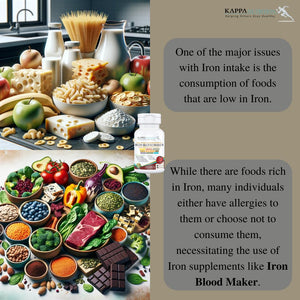 KAPPA NUTRITION Iron 26mg, Vitamin C & Orange 150mg, Folate 667mcg DFE, Vitamin B12, Beetroot, Brewers Yeast, Broccoli & MCT Oil 9 in 1 Advanced Complex (60 Capsules) KAPPA NUTRITIONBuy Supplements Australia