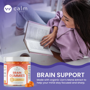 Calm by Wellness Lion’s Mane Gummies for Adults – Vegan Mushroom Gummies with Lion’s Mane & Cordyceps for Brain Support, Memory & Focus, Immune Boost – Citrus Flavor, 30 Count Calm by Wellness buy supplements Au