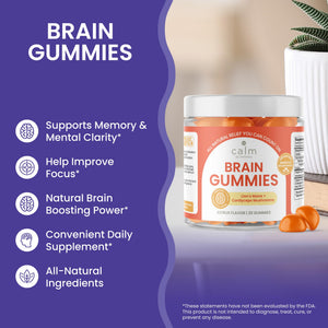 Calm by Wellness Lion’s Mane Gummies for Adults – Vegan Mushroom Gummies with Lion’s Mane & Cordyceps for Brain Support, Memory & Focus, Immune Boost – Citrus Flavor, 30 Count Calm by Wellness buy supplements Au