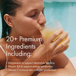 WelleCo HydroProtein Elixir, Potassium Electrolyte Powder with 15g Vegan Protein for Energy, Healthy Hair, Skin & Nails, Easy to Digest Powdered Electrolytes, Passionfruit, 9.5oz Jar WelleCoBuy Supplements Australia