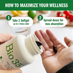 Bio35 / 300 sg Original, Gluten Free, Daily Multivitamin for Men & Women Wellness β Bio35 High Potency Softgel with Trace Minerals, Multi Vitamins for Immune Support, Digestion, & Energy, Biotek, For Health, For LifeBuy Supplements Australia