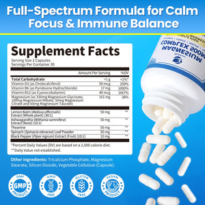 2 Pack Magnesium Complex for Women and Men 4-in-1 Magnesium Glycinate, Citrate, Malate, Taurate - Magnesium Supplement for Relaxation, Sleep & Focus, 60 Days Supply Lukaree buy supplements Au