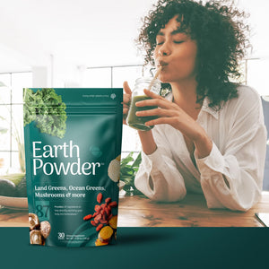 Earth Powder Daily Foundational Nutrition Supplement with 28 Greens & 10 Mushrooms | 87 Nutrients for Energy, Gut Health & Mental Clarity Earth PowderΒ buy supplements Au