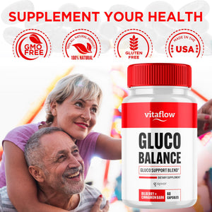 (3 Pack) Vitaflow Balance Support Supplement Capsules, Official VitaFlow Support Supplements Pills with All Natural Premium Ingredients, Vita Flow Advanced Glyco Balance for Men & Women (180 Capsules) Syvor buy supplements Au