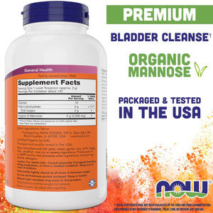 NOW Foods Pure, Organic D-Mannose 10 oz Powder (Pack of 2) - Bladder Cleanse and Urinary Tract Health Supplement - Non-GMO - Vegan Friendly - 2000mg / 2 Grams per Serving NOW FoodsBuy Supplements Australia