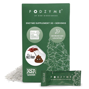 FODZYME® On-The-Go Digestive Enzymes for Gut Health, Relief for Bloating, Gas, Constipation, Diarrhea, Abdominal Pain, Low FODMAP, 30 Dose FODZYMEBuy Supplements Australia