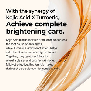 Dr. Melaxin Peel Shot Kojic Acid Turmeric Serum β Exfoliating Dark Spot Corrector with AHA/BHA & Niacinamide, Brightening & Even Tone