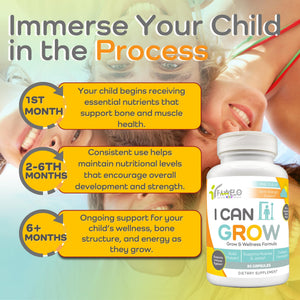 I Can Grow (3 Pack) Height Boosters for Kids 10+, Teen Vitamins for tru Height - Natural Growth Supplement for Optimal Development - Supports Bone Strength and Immune Health with Colostrum Fawelo buy supplements Au