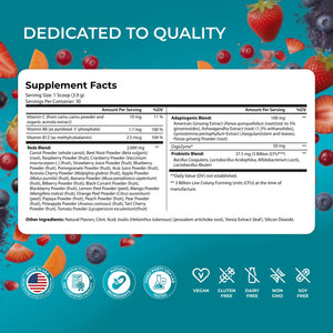 PUREHEALTH RESEARCH Metabolic Reds - Organic Superfood Powder Supplement - Fruit, Veggie, Adaptogenic, Probiotic Blends & More - for Metabolism & Energy Support - 4.13 Oz. - 30 Servings PUREHEALTH RESEARCHBuy Supplements Australia