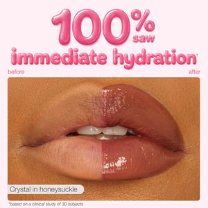 tarte maracuja juicy lip plump β Hydrating & Volumizing Lip Plumper Gloss Balm with Nourishing Hyaluronic Acid, Plumps & Moisturizes, Vegan & Cruelty-Free, full size, honeysuckle