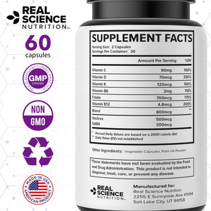 Real Science Perimenopause Supplements for Women for Hormone Balance & Energy Support – Nitric Oxide Formula with Vinitrox, GABA & Essential Vitamins for Hot Flashes, Mood & Energy – 60 Caps Real Science NutritionBuy Supplements Australia