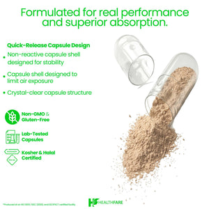 Healthfare Fenugreek Seed Extract 6000mg | 150 Vegan Capsules | Concentrated Herbal Supplement | Non-GMO, Gluten-Free | Made in USA Healthfare buy supplements Au