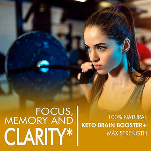 Keto Brain Booster - Brain Supplement - Focus, Concentration, Memory Neuro Supplement for Women & Men - Supports Learning, Energy, Immunity - All Natural, Non GMO, Made in USA - 60 Capsules Slim Heat buy supplements Au