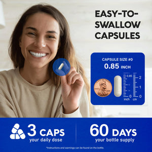 Magnesium Supplement - 5 in 1 Complex | Glycinate | Citrate | Malate | Taurate | Oxide - Made in USA - Stress, Muscle & Heart Support - Vegan, Natural, Non-GMO - 180 Capsules, 2 Month Supply NUTRAHARMONY buy supplements Au