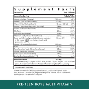 Michael's Health Naturopathic Programs Pre-Teen Boys Daily Multivitamin - 60 Vegetarian Tablets - With Male Herbal Blend - Kosher - 60 Servings MICHAEL'SBuy Supplements Australia