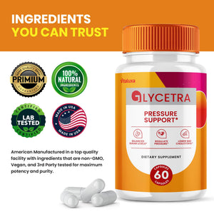 (2 Pack) Glycetra Capsules, Glycetra Blood Support Supplement Advanced Formula Premium Blend All Natural Balance Flow, Glicetra Pills Maximum Strength Glycogen Support Health Wellness Review (120 Ct) Vitaluxa buy supplements Au