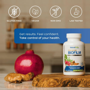 Natural Cure Labs Biofilm Complex – Premium Botanicals & Herbs | Digestive & Immune Wellness Support | Vegan, Non-GMO, Gluten-Free | Supports Gut Balance & Probiotic Activity Natural Cure Labs buy supplements Au