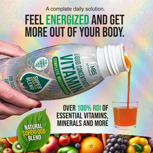 MBS Biotechnology Liquid Multivitamin for Adults ā Complete High-Absorption Daily Vitamin with Superfoods, CoQ10, B-Complex, Turmeric & PQQ ā Immune & Energy Support ā Berry Flavor, 17 oz MBS BiotechnologyBuy Supplements Australia
