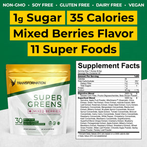 Transformation Super Greens Superfood Powder & Performance Insulated Shaker Bottle | Immune & Energy Support | Made with Natural Ingredients | Detoxifying & Alkalizing Minerals SPR BODYΒ buy supplements Au