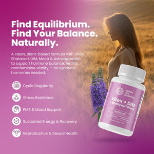 SIERRA LIFE SCIENCES Hormonal Balance Blend for Women – Vitex, DIM, Shatavari + Adaptogenic Support – Menstrual & Menopause Relief – Vegan, Clean-Label Formula – 4600mg – (Pack of 2) SIERRA LIFE SCIENCES buy supplements Au