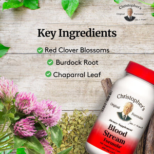 DR. CHRISTOPHER'S Formulas Blood Stream Formula, 100 Cap Christopher's Original Formulas buy supplements Au