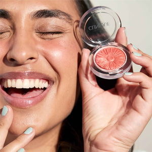Clinique Cheek Pop Blush | Long Lasting, Buildable + Vibrant, Yet Natural-Looking Color, Cola Pop, 0.12 Ounce