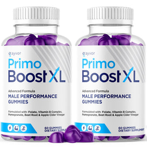(2 Pack) Primo Boost XL Gummies, Official Primo Boost XL Gummys with All Natural Ingredients, Advanced PrimoBoost Health & Wellness Formula with Max Strength Active Lifestyle Vitamins (120 Gummies) SyvorBuy Supplements Australia