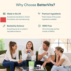 Bettervits Menopause Supplements for Women with Ashwagandha and Zinc | Hormone Balance Support with Vitamins D3 B6 B12 for Hot Flashes | Perimenopause Supplements for Monthly Wellness - 60 Capsules BettervitsBuy Supplements Australia