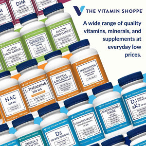 The Vitamin Shoppe Brand Omega 3 Fish Oil 1000mg with EPA DHA 500mg, Cardiovascular, Brain & Eye Health Support for Men and Women, Sourced from Anchovy,