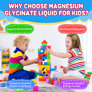 Kids Magnesium Glycinate Liquid Drops – with L-Theanine, Omega-3, Vitamins B6 & D3, Zinc & Calcium – for Sleep Support, Relaxation, Focus & Brain, Bones – Strawberry Flavor, 2 Fl Oz GZ HAOYUANBuy Supplements Australia