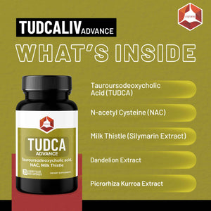 Onpharno TUDCA Advance β 250mg TUDCA, NAC, Milk Thistle, Dandelion, Burdock & Picrorhiza Extract β 30 Liquid-Filled Veg Capsules