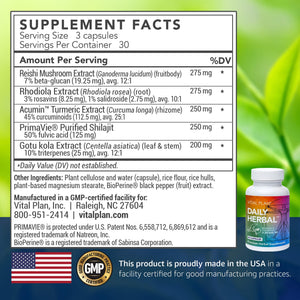 Vital Plan Daily Herbal Supplement by Dr. Bill Rawls – Herbal Immunity Booster for Immune Support, Microbiome Balance & Cell Health — Reishi Mushroom, Turmeric & Rhodiola Vital PlanBuy Supplements Australia